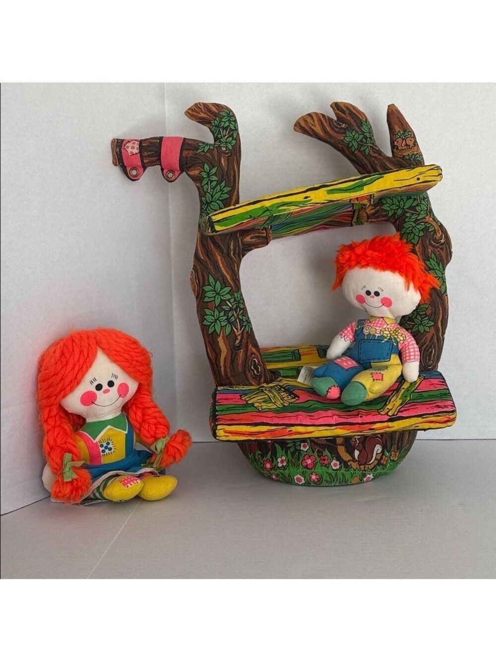 1975 Patches McGee Doll Shady Treehouse & Two Dolls Lot from Gabriel Vintage